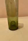 Antique Green Glass Bottle With Punted Base Hand Blown Collectibles