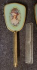 Vintage Vanity Set Mirror Brush Comb  Art Deco 3 Piece Lot Beautiful Condition 