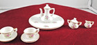 Vtg Children s China Rose Pattern Tea Set Bone China Lot 10 Service For 2 
