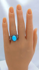 Beautiful New Carolyn Pollack Sterling Turquoise Ring Sz 7