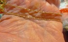 14k Yellow Solid Gold Rope Diamond Cut Chain Necklace 1mm - 16  Long   249  