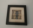 Vintage Rare Set Of 3 Framed African Statue Tribal Hand Made Art  6   6 