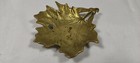 Vintage Virginia Metalcrafters Brass Sugar Maple Leaf Pin Dish Trinket Tray 1950