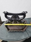 Antique Cast Iron Dolphin Boot Scraper With Shell Motif Victorian Style