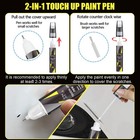 Touch Up Paint Kit For Ford G4 Azure Gray Metallic Tri-coat Scratch Repair