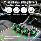 Upgraded Wireless Led Lights For Car  Rechargeable Interior Car Lights 4pcs