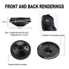 Kremorv Bike Stem Top Cap Computer Mount For Garmin Edge