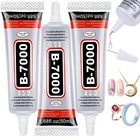 B7000 Glue For Rhinestones Crafts  3pcs 50ml 1 68fl oz Clear B 3x50 Ml   2 1 Oz