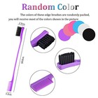 Yaomiao 12 Pieces Hair Edge Brushes Double Sided Edge Multi Colors Solid Style