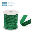 Metallic Glitter Velvet Ribbon 3 8 Inch X 50 Yard Gift Wrapping Christmas Green