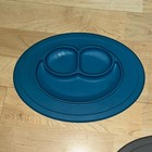 3-ezpz Baby Placemat Food Bowl plate Divided Silicone Suction Blue Red Gray