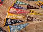 Vintage Felt Penants pennants      1930 s-1960   s Lot Of 40 Rare Collection 