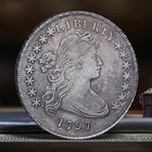 1797 Liberty Dollar Coin     Silver-plated Old Us Coin  Collectible Replica For Co