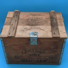 Jack Daniel s Old No  7 Wooden Advertising Crate Box W  Metal Latch