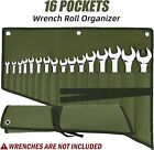 Wrench Roll Organizer 16 Pockets Wrench Pouch Roll Up With Water Proof Oxford