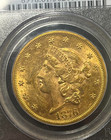 1876-s Us Gold  20 Liberty Head Double Eagle - Pcgs Ms61