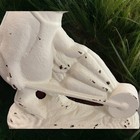 Cast Iron Door Stop   Rabbit Pushing Wheelbarrow Full Of Carrots 