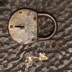 1800s Corbin Lock Company Padlock With Key