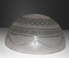 Vintage  Art Deco  Dome Style Frosted etched Hanging Ceiling Light Fixture Shade