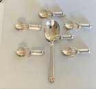 Vintage Christofle Knife   Spoon Rests Lot Of 6  1 Is Damaged  Rare