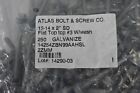 Lot Of 250 Atlas Flat Top Drill Screw Fasteners 12-14 X 2  Sd Galvanized