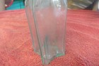 Antique 1880s Cathedral Pickle Bottle Yellow Green Glass Hand Blown