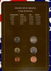 Coin Sets Of All Nations St  Helena 1984 Unc 1 Pound 50 10 5 2 1 Pence Ju2884
