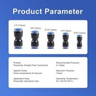 60pcs Quick  Air Hose Fittings  Pneumatic Push To Connect Fittings Kit  5