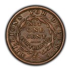 1837 Hard Times Token - Not One Cent - Xf au - Ht-48 - Sku-z4875
