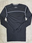 Under Armour Compression Shirt Mens Small Black Long Sleeve Cold Gear Mock Neck