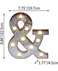   Led Marquee Light Up Letter Industrial Vintage Style Lighted Letter Rust Met