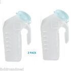 2 -deluxe Male Urinal With Glow-in-dark Lid 1000 Ml Proof Pop Cap Lid