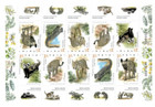 Israel 2023 - Carnivora Animals In Israel - Sheet Of 10 Stamps - Mnh