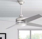 Home Decorators Mercer 52 In  Led Indoor Brushed Nickel Ceiling Fan With Light
