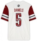 Jayden Daniels Washington Commanders Signed Nike White Vapor Fuse Limited Jersey