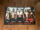 2010 Vinyl Ufc Promo Banner  ufc Lives Here   Great Condition  60x36 Inches  