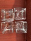 Joyjolt Carre Square Scotch Glasses - Set Of 4 Old Fashioned Whiskey Glass 10 Oz