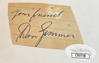 Ny Yankees Don Zimmer Signed Cut Index Card With Jsa Coa 