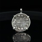 Genuine 12th Century Templar Crusader Coin  Mounted In Sterling Silver Pendant