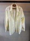 Vintage 70s 80s Sears Dress Shirt Pale Yellow Xl 17 5 34 35 Long Sleeve