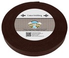 Country Brook Design   1 Inch Brown Heavy Cotton Webbing  25 Yards