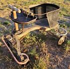 Taylor Tot Black Stroller Walker Original Paint Good Wheels Seat Solid Antique 
