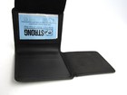 Strong 75300 Badge Wallet  Side Open Flip-out - Leather - Black