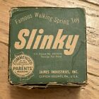 Vtg 40s Early James Industries Original Slinky Toy Green Box Clifton Heights Pa