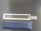 Vintage Bausch   Lomb Acrylic Magnifying Magnifier louis Rukeyser Signature gift