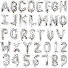 16  Custom Silver Letter Number Mylar Balloon Party Banner Phrase Name         
