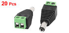 20pcs 5 5mm X 2 5mm Male Dc Power Jack Terminal Connectors For Cctv Camera