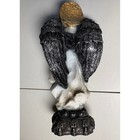 Santa Muerte Statue Winged Holy Death Figurine Scales Skull Base Mexico
