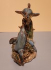 Porcelain Pair Of Dolphins  5 1 4  Tall X 4 1 4  Wide