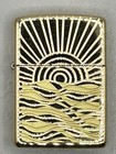 Sun Beam Pendant Deep Carve Brass Armor Zippo Lighter New